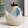 Souvenir ceramics "Three chicken" blue wings set 3 pcs 10x8x9.5 cm