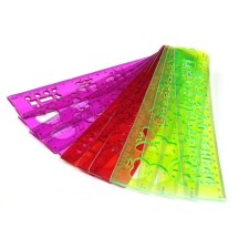 Line with a Calligrata stencil 20 cm, flexible, silicone, mix
