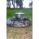 Broster grill for a fire, black, metal thickness 2 mm, 55 x 33 x 18 cm