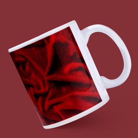 Ceramic mug "March 8" roses, 320 ml, red color-2