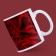 Ceramic mug "March 8" roses, 320 ml, red color