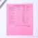 An objective note 48 sheets, A5, pink series, from reference. mat. "September 1: Physics", cover coated cardboard 230 gr., Inner unit in a cage 80 gr., Beliac 96%