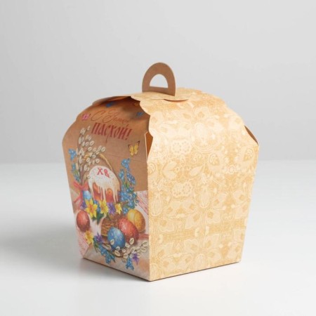 Confectionery box, packaging, “with great Easter”, 17 x 17 x 26 cm 4601791-1