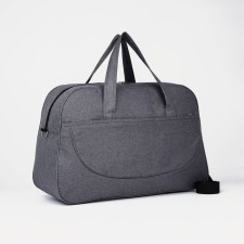 Road bag with lightning, external pocket, long belt, gray color