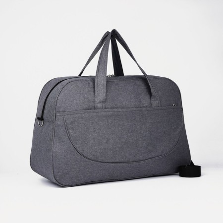 Road bag with lightning, external pocket, long belt, gray color