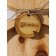 Board Board ADELICA "HIGS", 35 × 18 × 2.5 cm, whole massif of cedar, dairy color