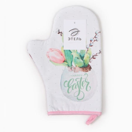 Mittens-Object Ethel "Tulips" 20x28cm, Sarzha, 100% H/L, Vatin 250g/m2-3