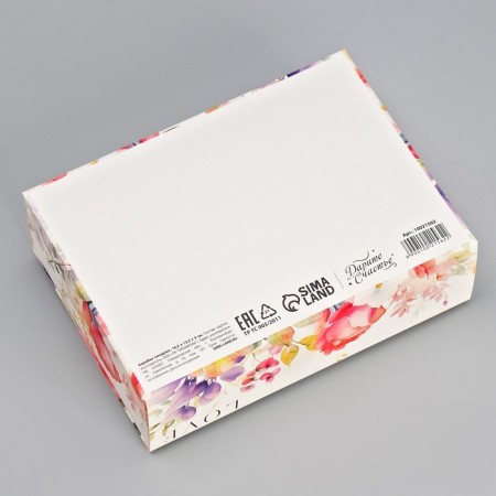 Gift Folding Bilateral Folding, Packaging, “With Love”, 16.5 x 12.5 x 5 cm-5