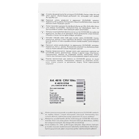 Marker for CD/DVD 1.2 mm Centropen 4616, line 0.6 mm, red color-2