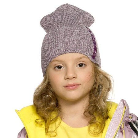 Hat for girls, size 50-51, lilac color
