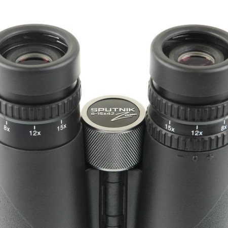 Binoculars Veber Sputnik Zoom, 8-15 × 42, black color-4