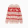New Year. Knitted children's kaptan scandinavia size 32 (110-116 cm), red