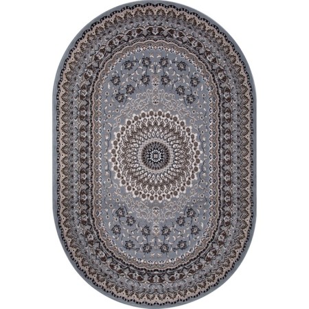 Oval Merinos Sierra carpet, size 200x300 cm, color Blue-Brown 2