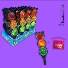 Fruit jelly with sparkling caramel 