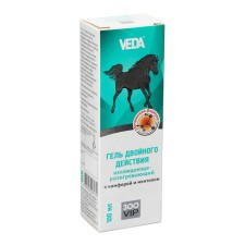 Gel for horses zoop Veda cooling - warming, with camphor and menthol, 100 ml