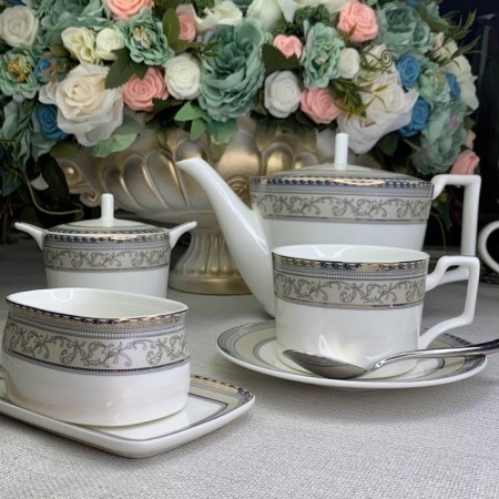 Tea Service of 18 Lenardi items-1