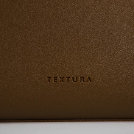 Female bag Textura, chover, large size, brown color-3