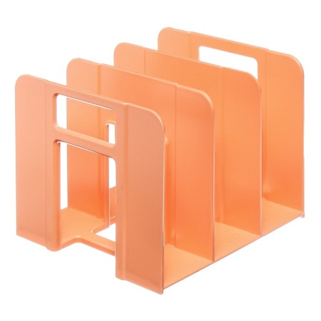 Vertical papers, 3 departments, Erichkrause "Techno Pastel Bloom", peach-5