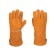 Genuine leather gloves, long cuffs, with lining, for welding, Truper