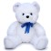 Soft toy "Bear Steve", white color, 45 cm