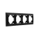 Four-seater horizontal frame, Erna series, PFR00-9004-03, black