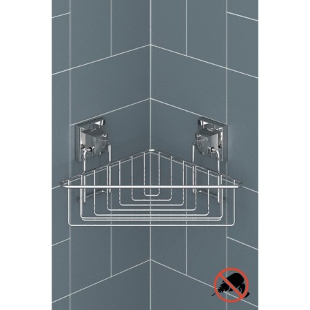 Regiment to the corner bathroom EF251 1 Yurus 21x21x15 cm, self -adhesive, chrome-1