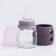 A bottle in a silicone case, glass, classic throat, +0 months, 60ml., Mix color for a girl