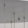 Chandelier "Capelia", size 50x295x50 cm, 54W 9xled IP 20