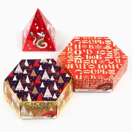 New Year's gift set of sweets in the gift box "Happy New Year", 250 g-2