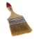 Brush flat bison 4-01003-075, natural bristles, wooden pen, 75mm