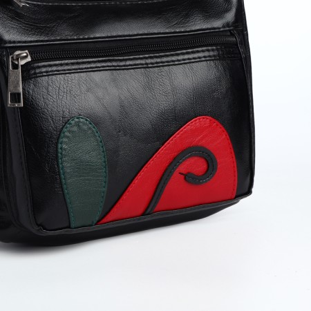 Women's bag with lightning, black color-3