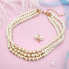 Set 2 objects: chocker, earrings 