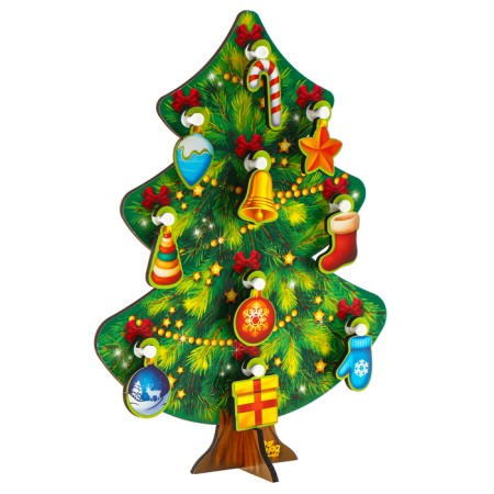New Year's developing toy "New Year! Christmas tree ", 15 x 20 cm-5