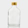 Glass bottle for sauces and oils with a metal cover, 100 ml, 6.5 × 3 × 12.5 cm