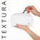 Lightning cosmetic bag, Textura, white color
