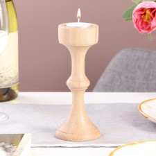 Candlestick, model No. 18, 7 x 17 cm, beech