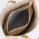 Zipper bag with lightning, beige color