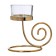 Climber Metal, glass for 1 candle "spiral" gold 12.5x9.8x8 cm