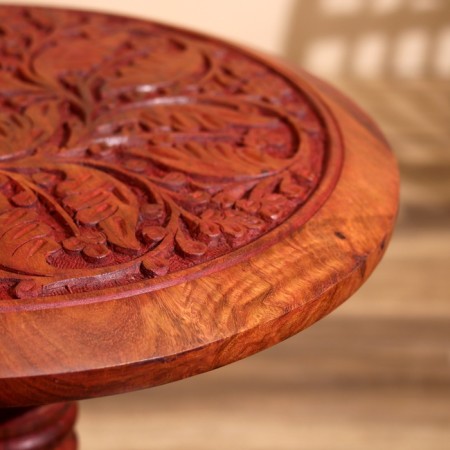 Carved table 30x30x54 cm-4