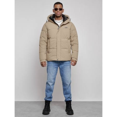 Male Winter jacket, size 56, beige color