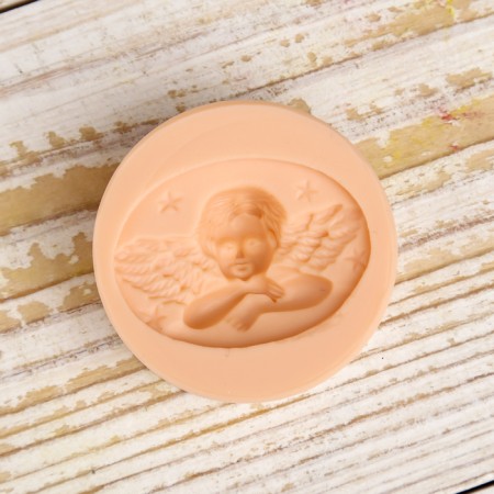 Mold Silicon for polymer clay No. 073 "Angel" 3x4 cm mix-3