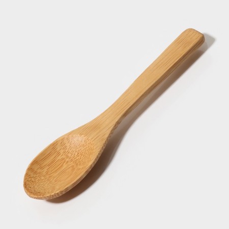 Glass Bank for bulk products with a bamboo cover and a spoon "Eco", 400 ml, 10.5 × 8.5 cm-6