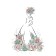 Pillow Golk "The beautiful lady spring, decorative, size 16x45 cm