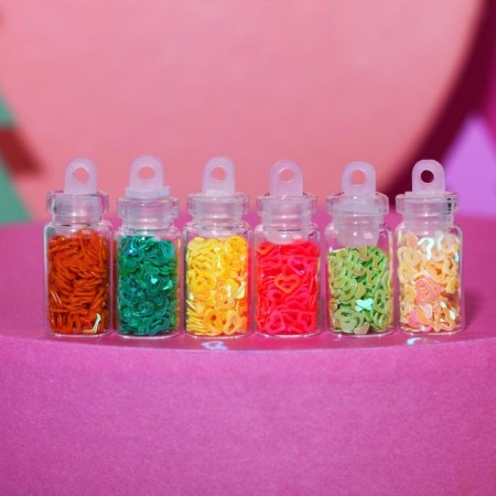 Set of sequins for nail decor Beauty Winter, 12 colors-1