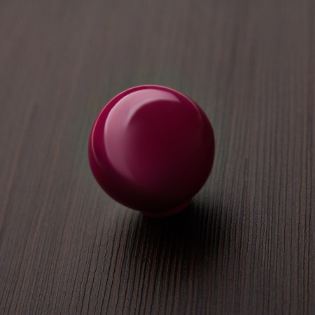 Handle button Plastic 008, plastic, plum-2