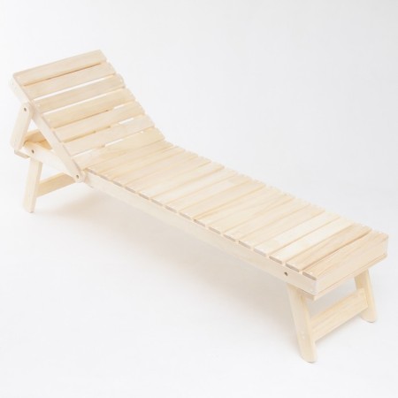 The sunbed is unsuccessful with the adjustable headrest, 206.5x50.5 cm-1