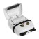 Panda LPR-20 mini-printer, Micro-USB cable. Panda is black and white.