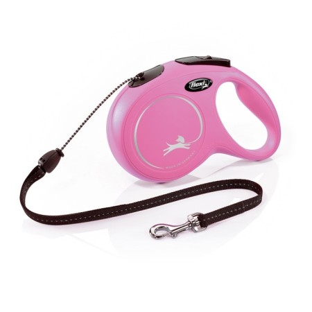Roulette FLEXI New Classic M (up to 20 kg) 8 m cable, pink