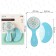 Baby comb + massage hair brush, from 0 months., Biryuzovoy color