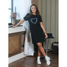 Women's tunic, size 52, black color
